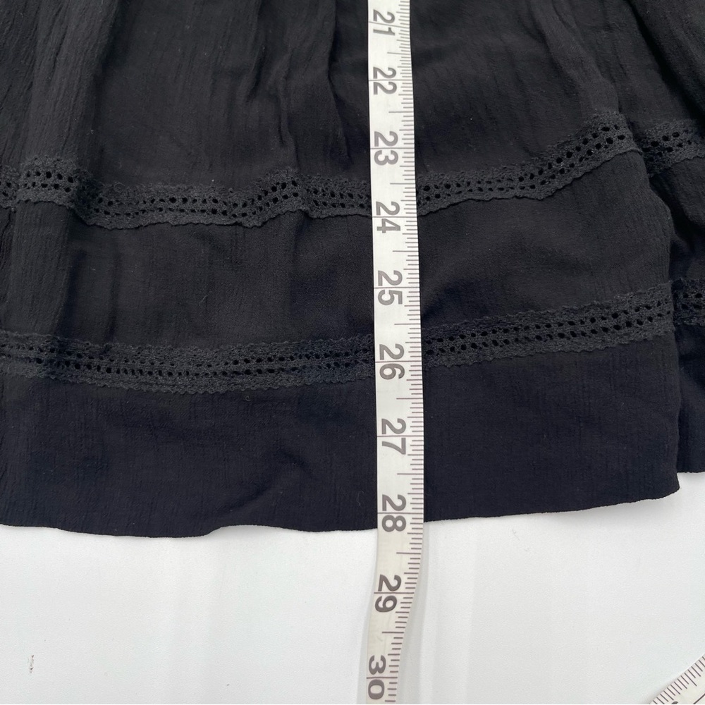 Free People Emily Crotchet Mini Dress Black Size XS Boho Summer - Picture 12 of 12
